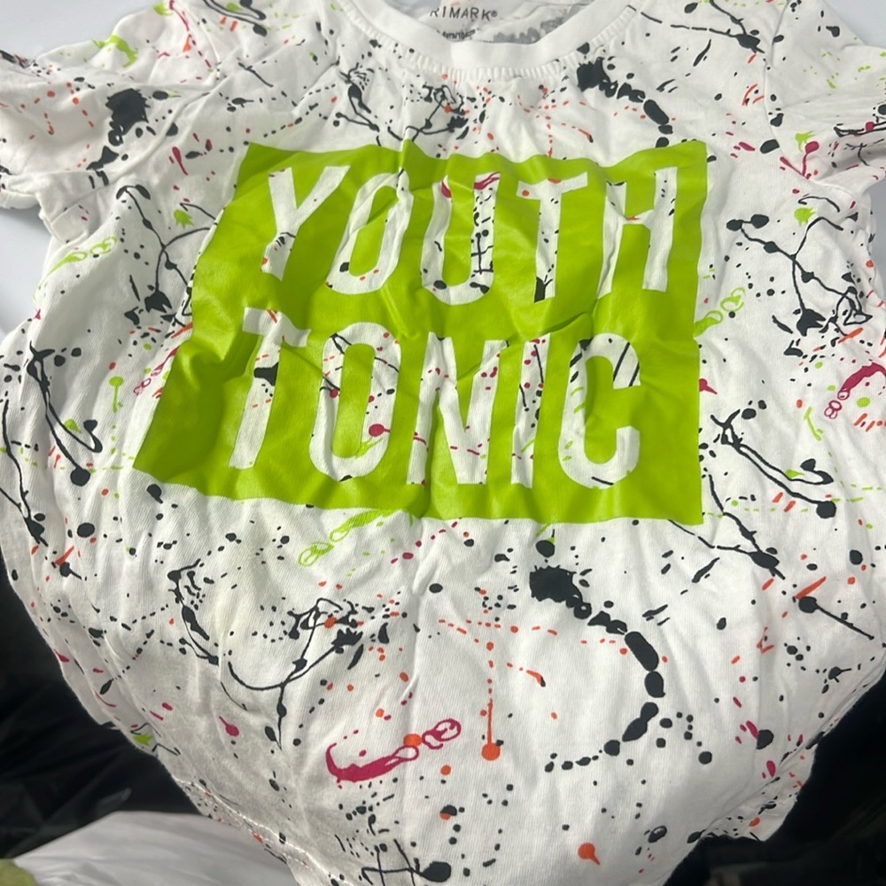 Paint splattered t-shirt